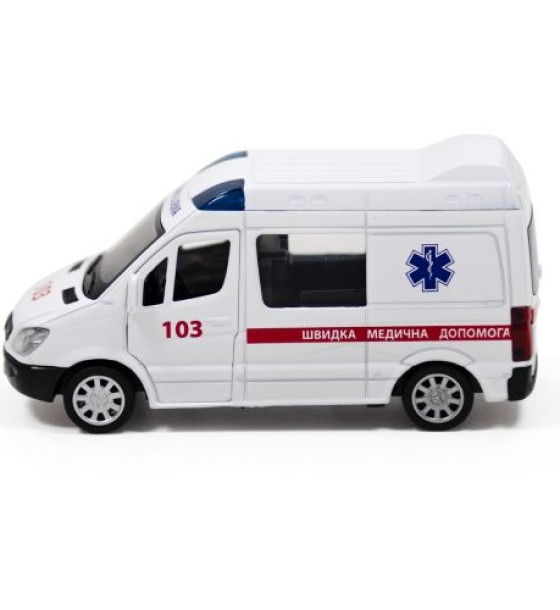 Автомодель "Mercedes-Benz Sprinter Швидка допомога", 14 см