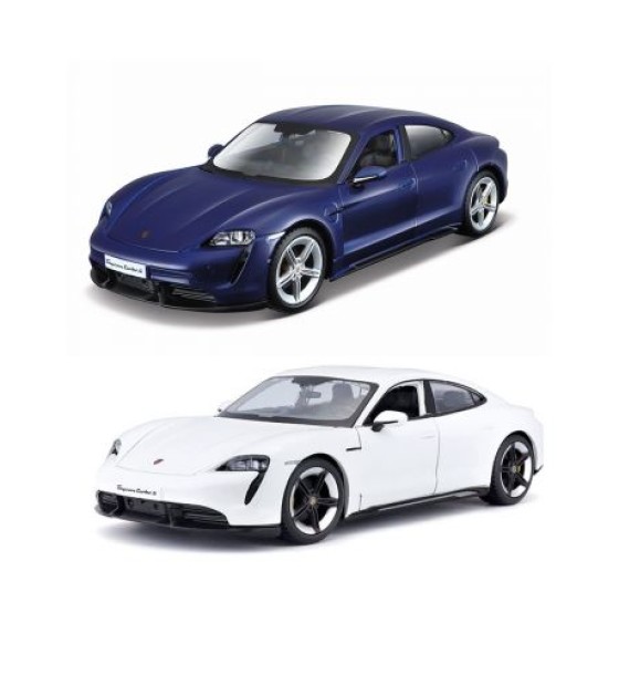 Автомодель - PORSCHE TAYCAN TURBO S (асорт. синій, білий, 1:24)