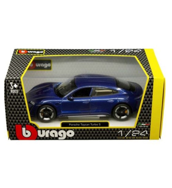 Автомодель - PORSCHE TAYCAN TURBO S (асорт. синій, білий, 1:24)