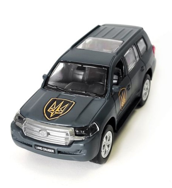 Машинка металева із серії "Шеврони Героїв" - Toyota Land Cruiser - "Рубіж"