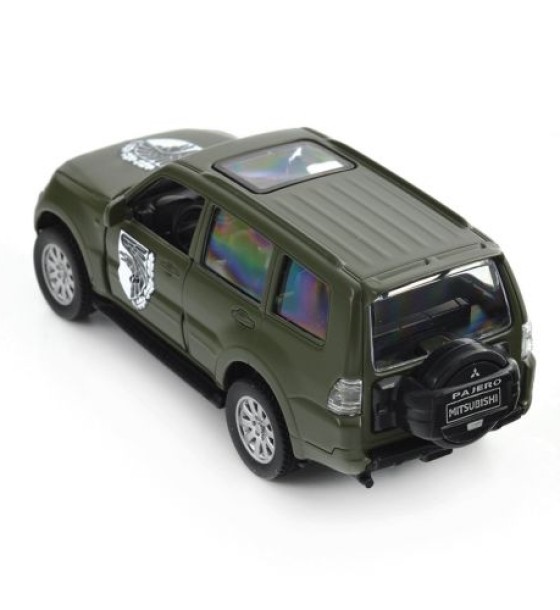 Машинка металева із серії "Шеврони Героїв" - Mitsubishi Pajero 4WD Turbo - "93 ОМБР"