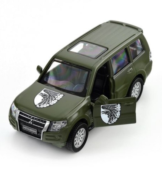 Машинка металева із серії "Шеврони Героїв" - Mitsubishi Pajero 4WD Turbo - "93 ОМБР"