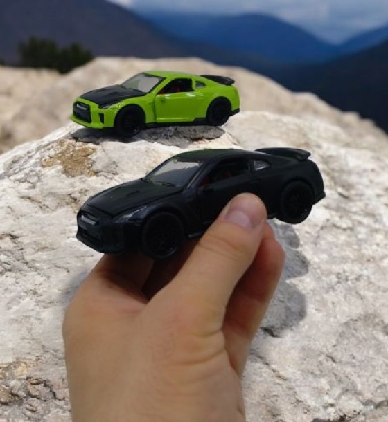 Машинка металева "Автопром. Nissan GTR", зелена