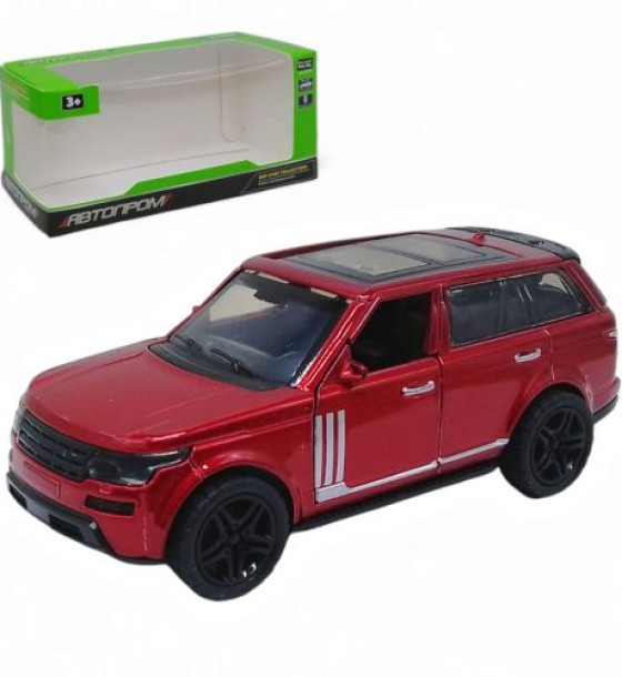 Машина металева Автопром Land Rover червона