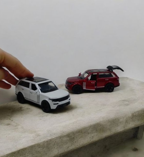 Машина металева Автопром Land Rover червона