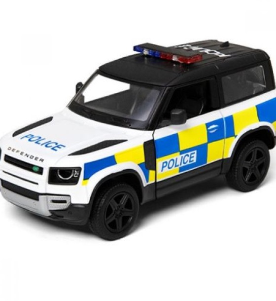 Машинка металева Kinsmart "Land Rover Defender 90" Police
