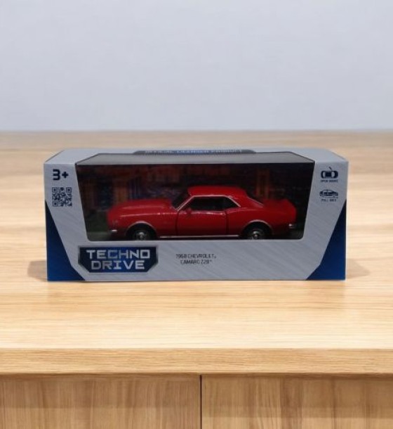 Машина металева - CHEVROLET CAMARO Z28 1968 (червоний)