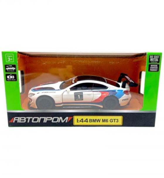 Машина мет. АВТОПРОМ BMW M6 GT3