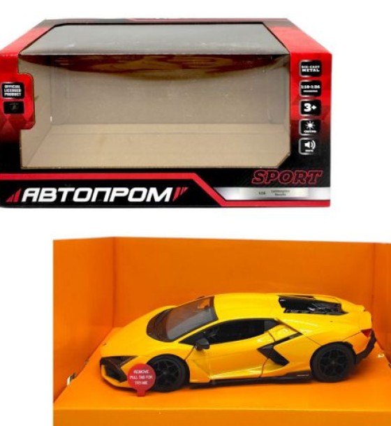 Машинка металева "АВТОПРОМ Lamborghini Revuelto"