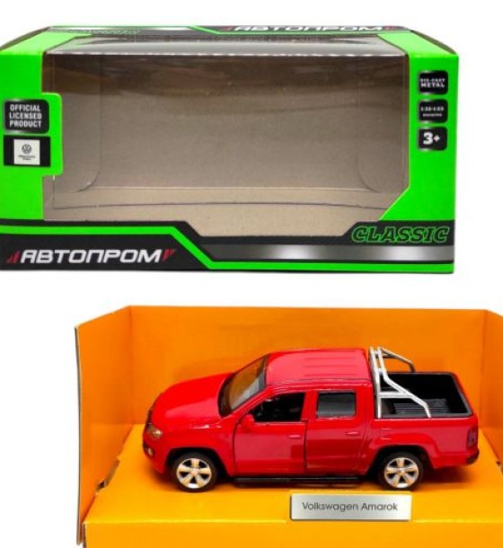 Машинка металева "Автопром: Volkswagen Amarok" (ЧЕРВОНИЙ)