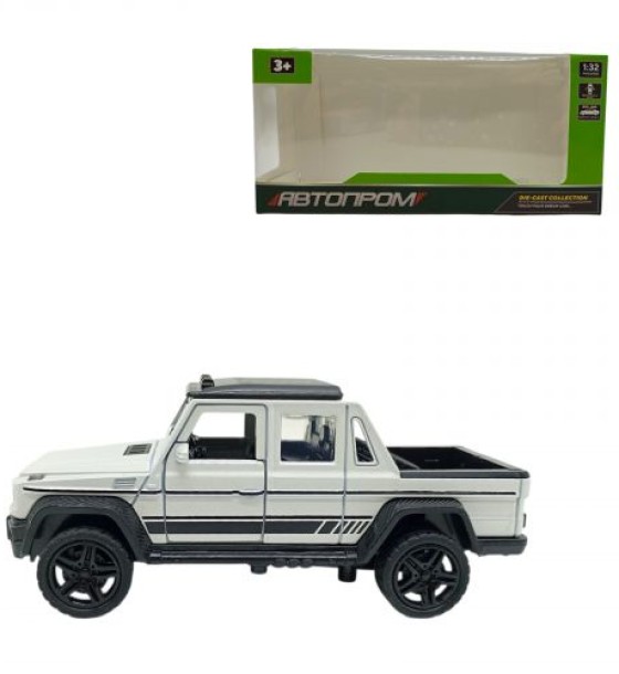 машина металева 1:32 G-WAGON PICUP (БІЛИЙ)