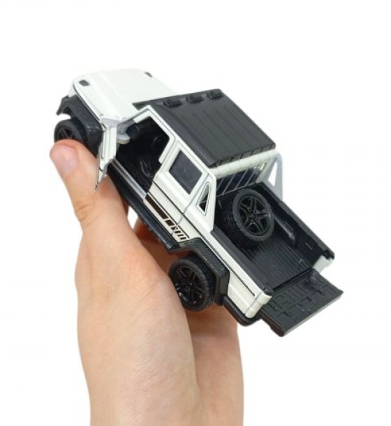 машина металева 1:32 G-WAGON PICUP (БІЛИЙ)