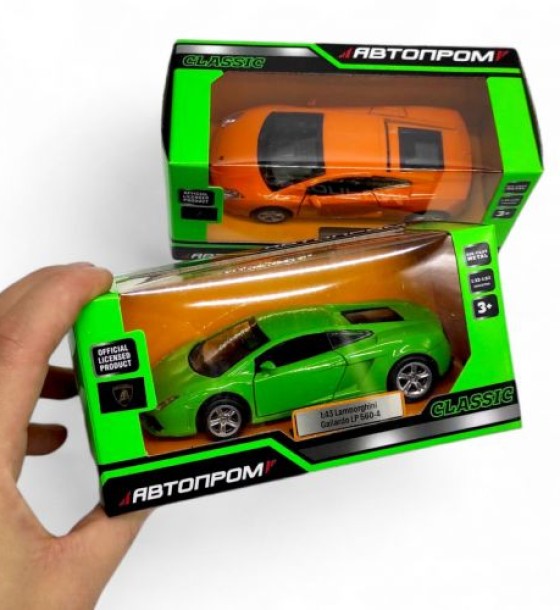Машинка металева "АВТОПРОМ Lamborghini Gallardo" (ПОМАРАНЧЕВА)