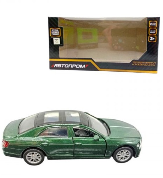 машина металева "Bentley Flying Spur Hybrid" (ТЕМНО-ЗЕЛЕНИЙ)