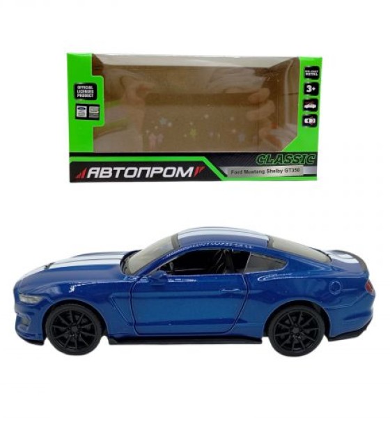 Машинка металева "АВТОПРОМ, Ford Shelby GT35", СИНІЙ