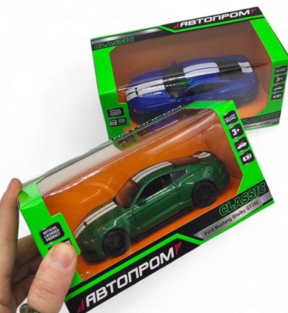 Машинка металева "АВТОПРОМ, Ford Shelby GT35", СИНІЙ