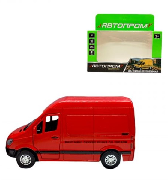 Машина АВТОПРОМ MERCEDES SPRINTER (ЧЕРВОНИЙ)