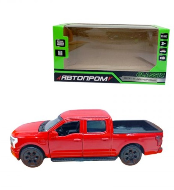МАШИНКА АВТОПРОМ F-150 Lightning Platinum (ЧЕРВОНА)