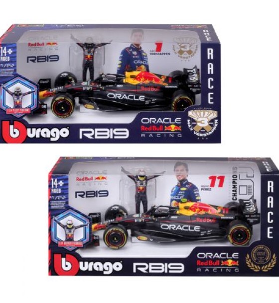 Автомодель з фігуркою - Red Bull Racing RB19 (1:24)