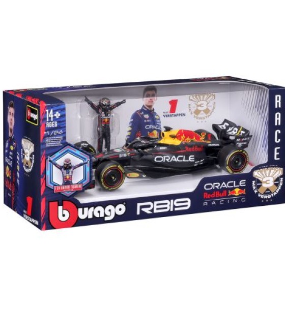Автомодель з фігуркою - Red Bull Racing RB19 (1:24)