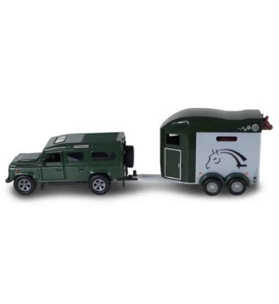 Ігровий набір - LAND ROVER (з причіпом і фігурками коней)