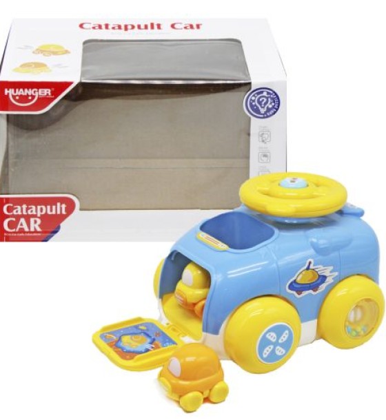 Пластикова машинка "Catapult Car" із запуском (синя)