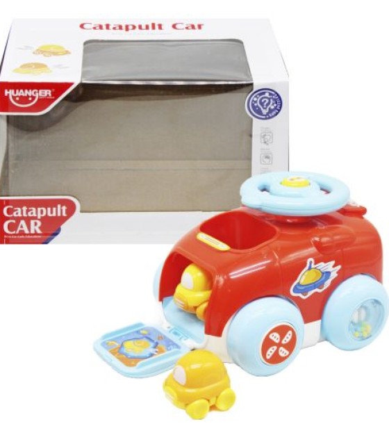 Пластикова машинка "Catapult Car" із запуском (червона)