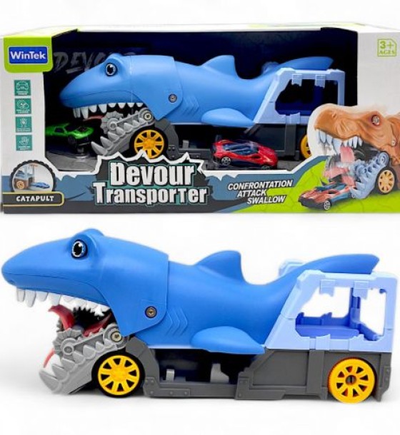 Трейлер із машинками "Devour Transporter: Акула"
