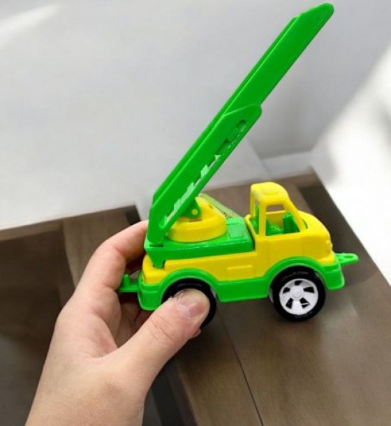 Машинка пластикова з висувною драбиною "Mini Matik" (13,5 см)
