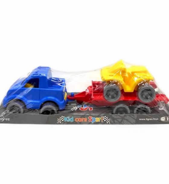Набір авто "Kid cars Sport" (машинка синя+ жовта квадроцикл)