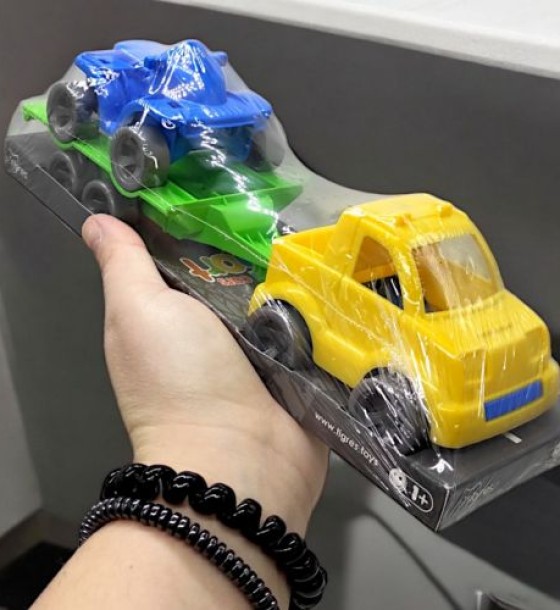 Набір авто "Kid cars Sport" (машинка синя+ жовта квадроцикл)