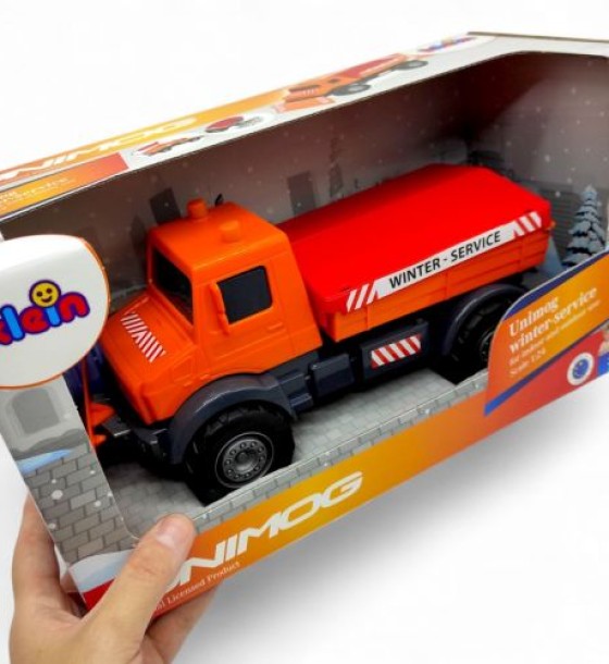 Машинка пластикова "Снігоочисний автомобіль Unimog"