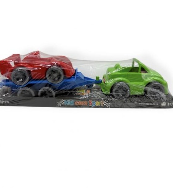 Набір машинок Kid cars sport (зелений кабріолет + червона)