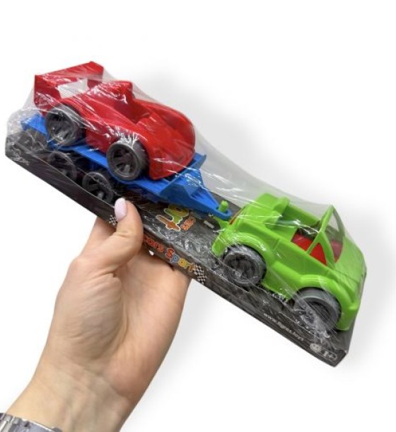 Набір машинок Kid cars sport (зелений кабріолет + червона)