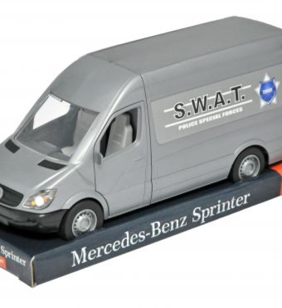 Автомобіль Mercedes-Benz Sprinter вантажний (сірий) на планшетці, Tigres