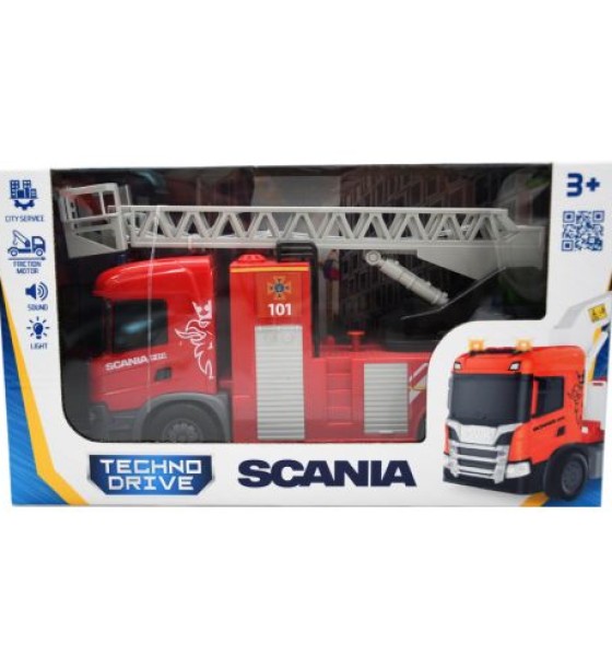 Автомодель серії "Big Truck" – ПОЖЕЖНА МАШИНА SCANIA (світло, звук)