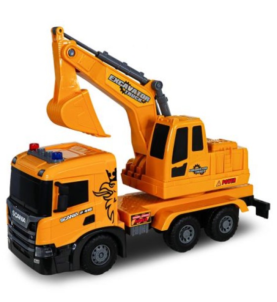 Автомодель серії Super Big Truck – Екскаватор Scania (світло, звук)