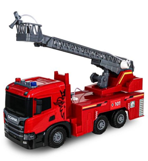 Автомодель серії Super Big Truck – Пожежна машина Scania (світло, звук, функ. води)