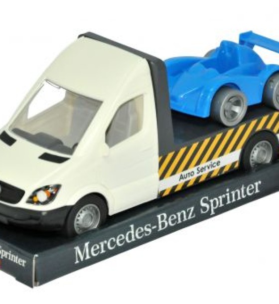 Автомобіль Mercedes-Benz Sprinter евакуатор (білий) на планшетці, Tigres білий
