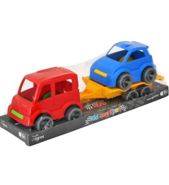 Набір авто Kid cars Sport 3 ел. на планшетці (автобус + гольф)