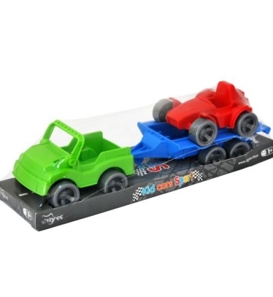 Набір авто Kid cars Sport 3 ел. на планшетці (джип + баггі)