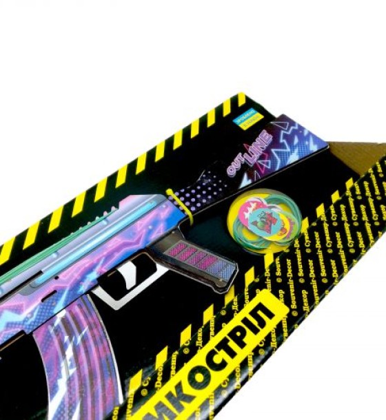 Деревʼяний ігровий набір "Автомат гумкостріл: AK Digital"