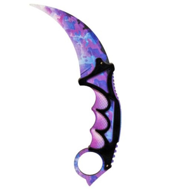 Сувенірний ніж "Керамбіт: Purple Camo"