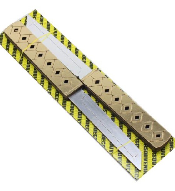Сувенірні ножі "DOUBLE TANTO GOLD", дерево