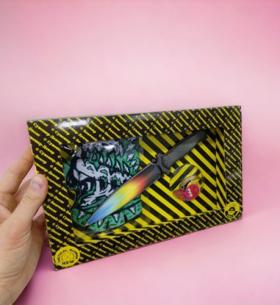 Ігровий набір BOX "Sting Shade", ніж, рукавички, брелоки