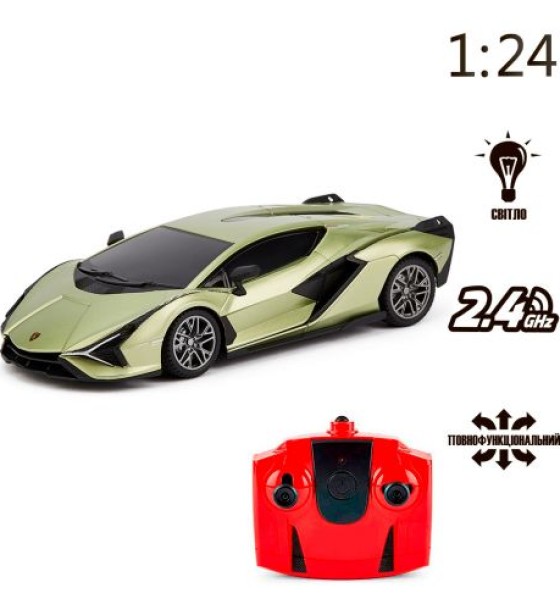 Машинка на радіокеруванні "Lamborghini Sian" (зелений)