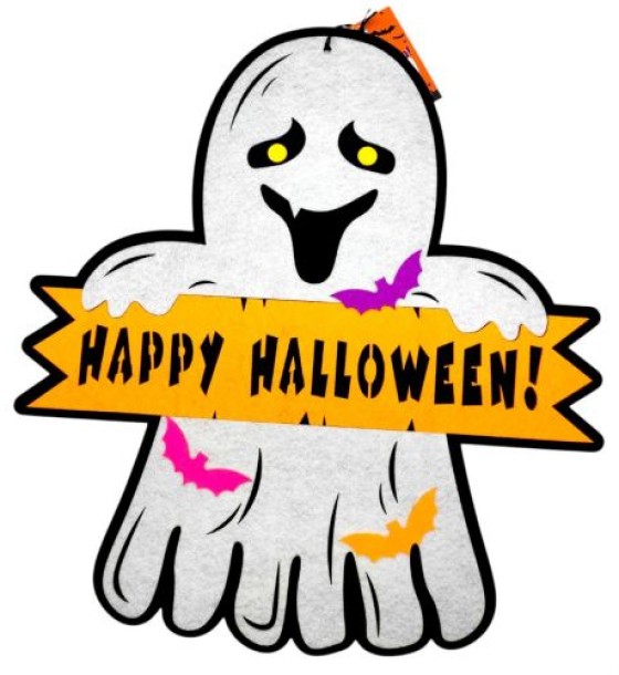 Декор з фетру 3мм "Привид Happy Hellowееn" ХН-100