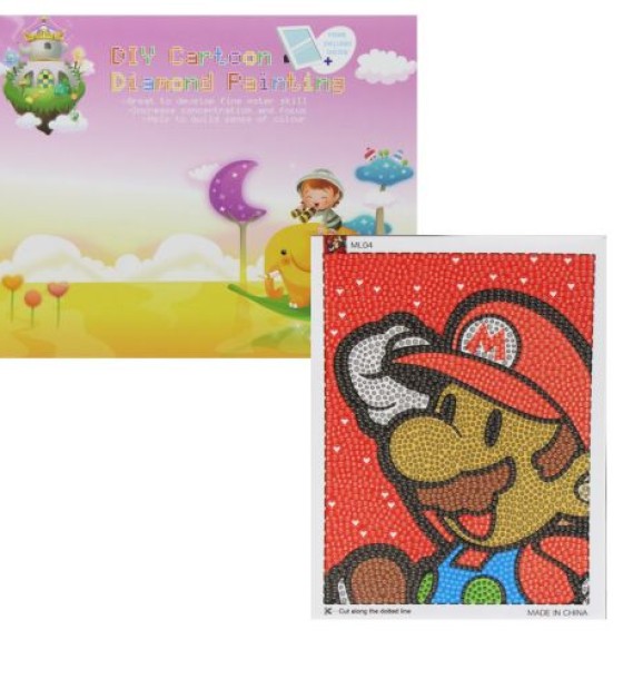 Алмазна мозаїка "Diamond Painting: Маріо"