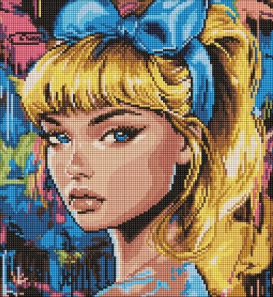 Алмазна мозаїка - "Сучасна Попелюшка" ©art_selena_ua, 40х40см