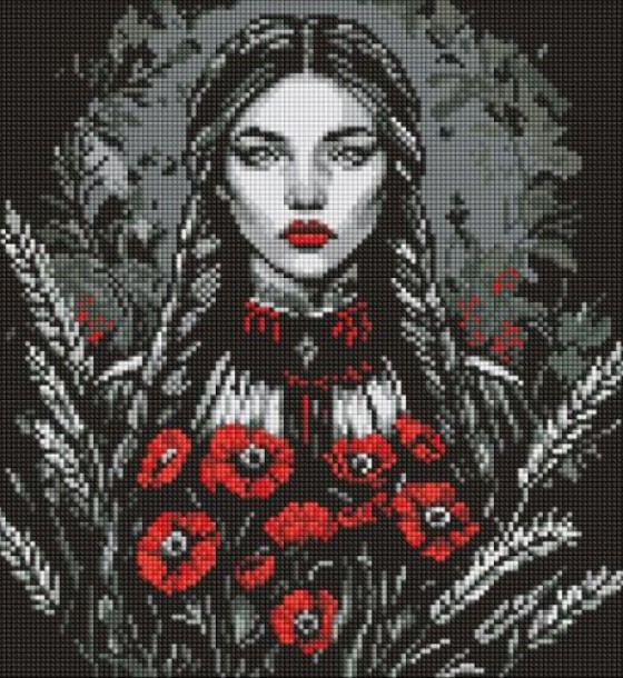 Алмазна мозаїка - "Жіноча сила" ©art_selena_ua, 40х40см